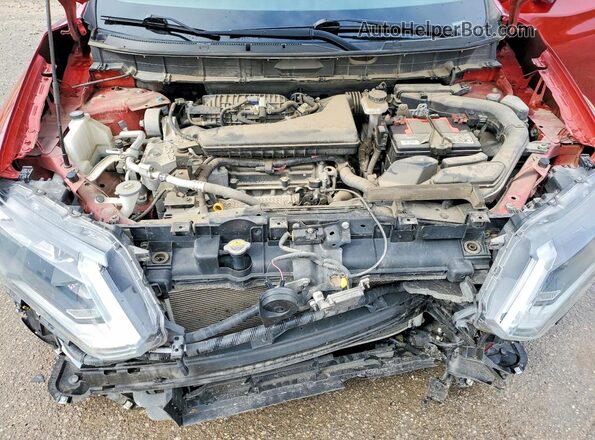 5N1AT2MV9JC722446 2018 NISSAN ROGUE Темно-бордовый Вид подкапотного пространства