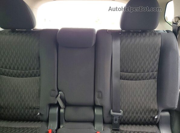 5N1AT2MV9JC722446 2018 NISSAN ROGUE Темно-бордовый Вид задних сидений