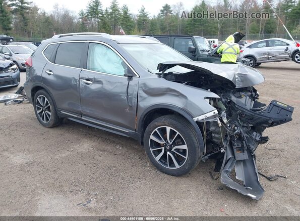 5N1AT2MV9KC770613 2019 NISSAN ROGUE Серый Передняя правая четверть