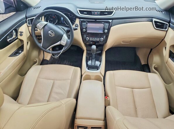 5N1AT2MVXGC738969 2016 NISSAN ROGUE White Widok deski rozdzielczej