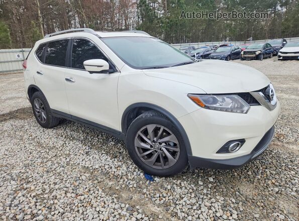 5N1AT2MVXGC738969 2016 NISSAN ROGUE White Przód prawy
