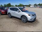 2016 Nissan Rogue Sl Silver vin: 5N1AT2MVXGC825934