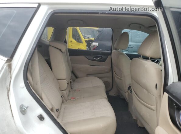 5N1AT2MVXHC782875 2017 NISSAN ROGUE White უკანა სალონის ხედი