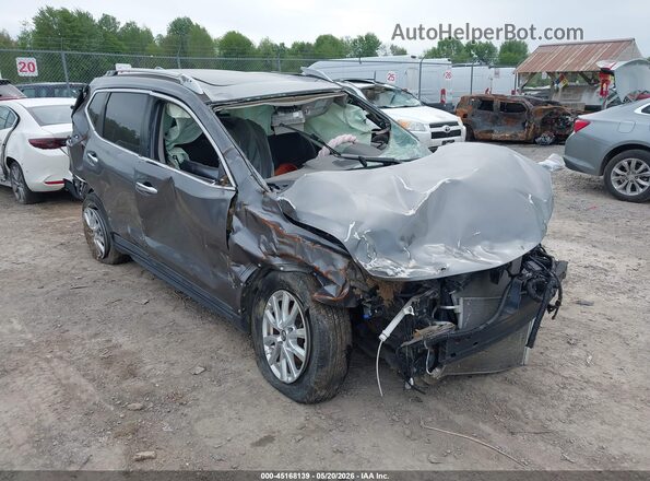 5N1AT2MVXHC841360 2017 NISSAN ROGUE Серый Передняя правая четверть