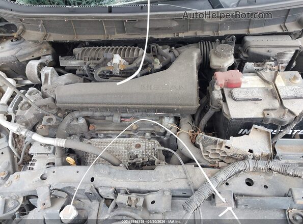 5N1AT2MVXHC841360 2017 NISSAN ROGUE Серый Вид сзади