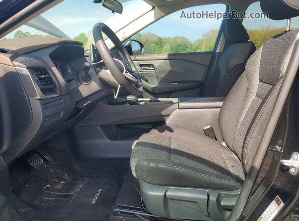 5N1AT3AA9MC734253 2021 NISSAN ROGUE Черный Вид салона спереди