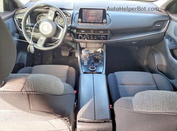 5N1AT3AB2MC806158 2021 NISSAN ROGUE Black Widok deski rozdzielczej