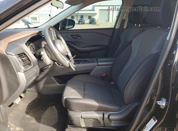 5N1AT3AB2MC806158 2021 NISSAN ROGUE Black Widok wnętrza z przodu