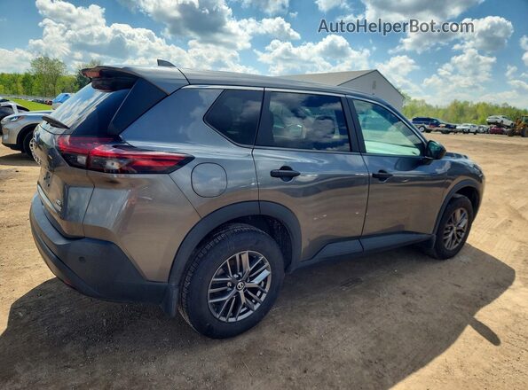 5N1AT3AB3MC820120 2021 NISSAN ROGUE Серый Задняя правая четверть