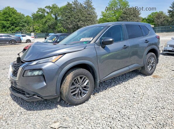 5N1AT3AB4MC713898 2021 NISSAN ROGUE Серый Передняя левая четверть