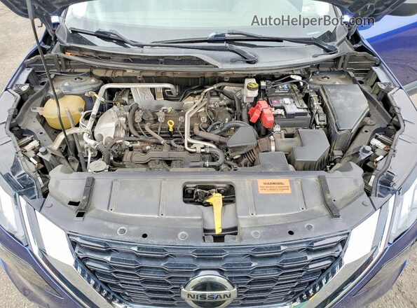 5N1AT3AB6MC744134 2021 NISSAN ROGUE Blue Vista interior trasera