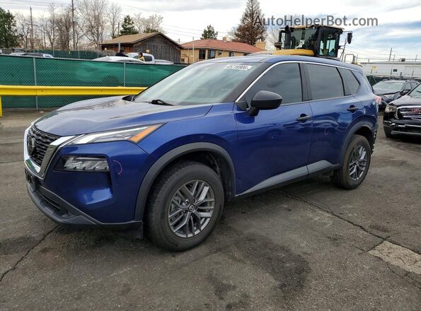 5N1AT3AB6MC744134 2021 NISSAN ROGUE Blue Vista tres cuartos delantera izquierda