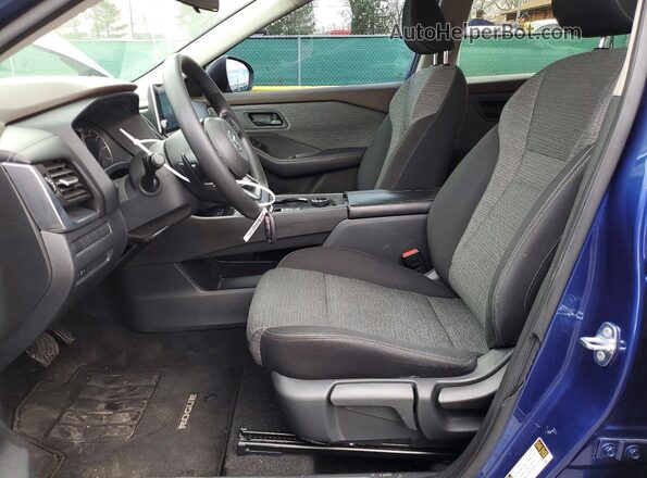 5N1AT3AB6MC744134 2021 NISSAN ROGUE Blue Vista interior delantera