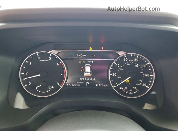 5N1AT3BA3MC713946 2021 NISSAN ROGUE Серый Вид щитка приборов