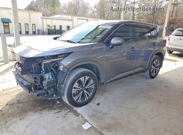 5N1AT3BA3MC713946 2021 NISSAN ROGUE Серый Передняя левая четверть