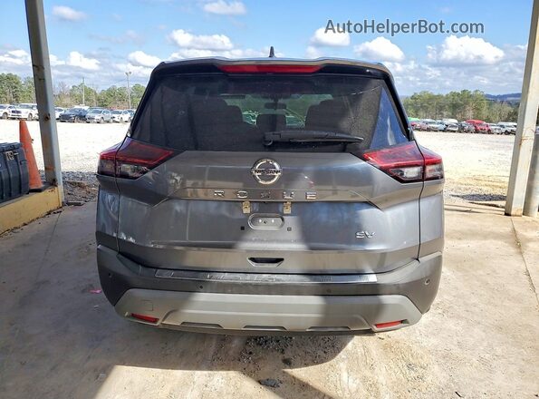 5N1AT3BA3MC713946 2021 NISSAN ROGUE Серый Вид сзади