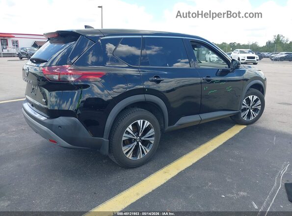 5N1AT3BA3MC775153 2021 NISSAN ROGUE Черный Задняя правая четверть
