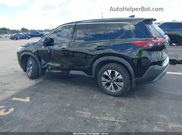 5N1AT3BA3MC775153 2021 NISSAN ROGUE Черный Задняя левая четверть