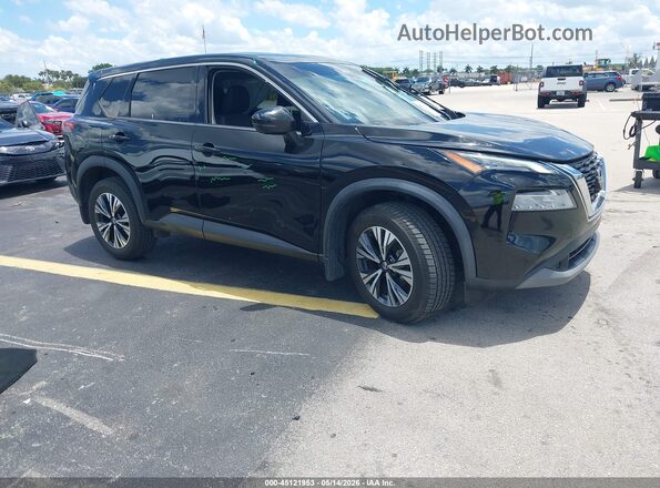 5N1AT3BA3MC775153 2021 NISSAN ROGUE Черный Передняя правая четверть
