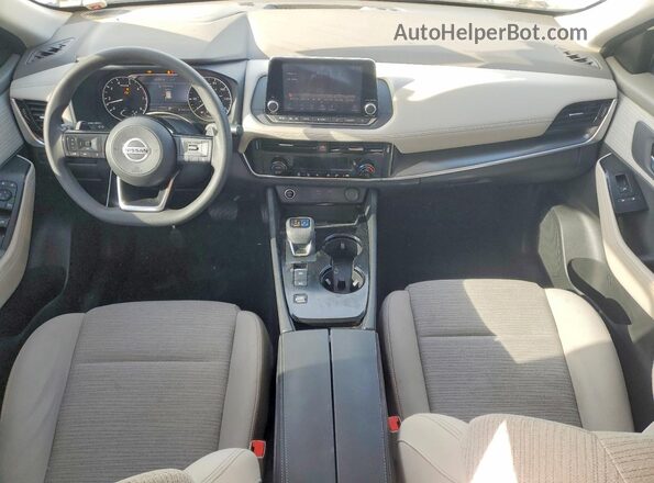 5N1AT3BA3MC817630 2021 NISSAN ROGUE White Առջևի վահանակի տեսք