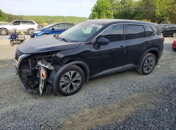 5N1AT3BA3MC837506 2021 NISSAN ROGUE Black Vista tres cuartos delantera izquierda