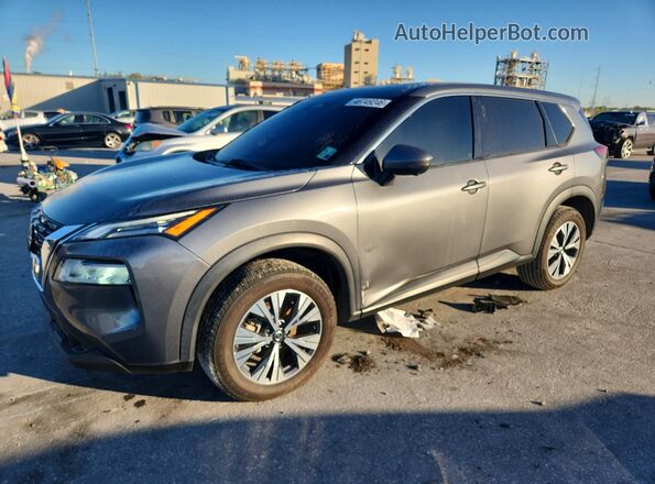 5N1AT3BA5MC717934 2021 NISSAN ROGUE Серый Передняя левая четверть