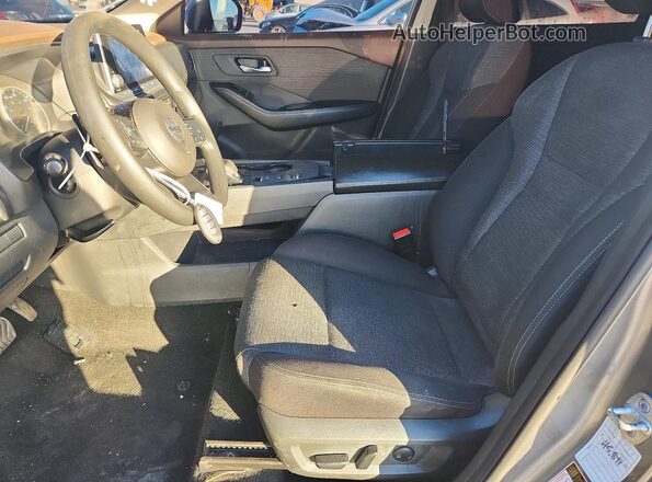 5N1AT3BA5MC717934 2021 NISSAN ROGUE Серый Вид салона спереди
