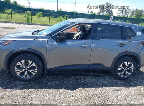 5N1AT3BB8MC831760 2021 NISSAN ROGUE Gray Widok wnętrza 360 stopni
