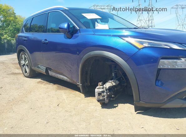 5N1AT3CB1MC711619 2021 NISSAN ROGUE Blue წინა ხედი