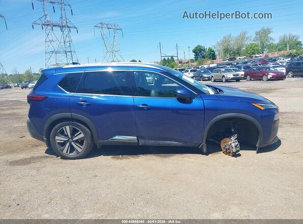 5N1AT3CB1MC711619 2021 NISSAN ROGUE Blue სალონის 360-გრადუსიანი ხედი