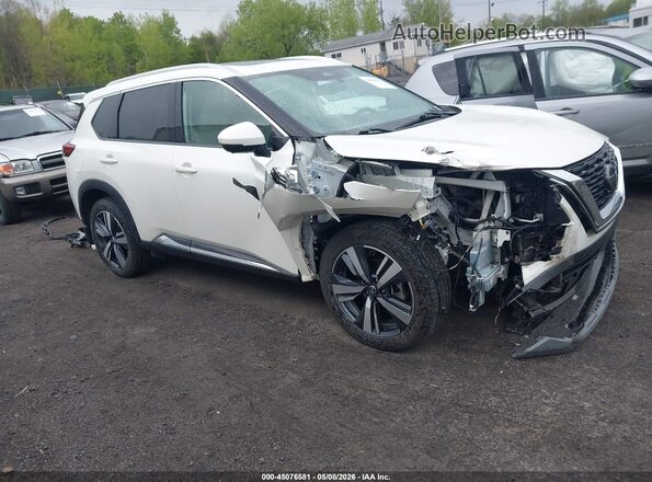 5N1AT3CB7MC760534 2021 NISSAN ROGUE White Delantero derecho