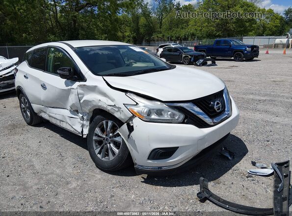 5N1AZ2MG4HN143122 2017 NISSAN MURANO Белый Передняя правая четверть