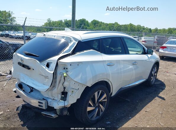 5N1AZ2MH7HN166189 2017 NISSAN MURANO Белый Задняя правая четверть