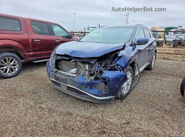 5N1AZ2MS0KN137782 2019 NISSAN MURANO Синий Передняя левая четверть