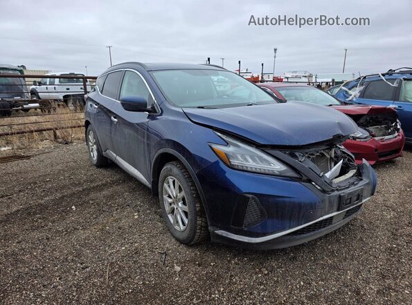 5N1AZ2MS0KN137782 2019 NISSAN MURANO Синий Передняя правая четверть
