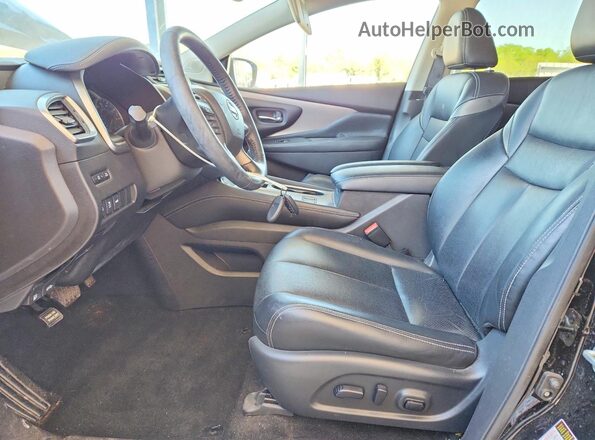 5N1AZ2MS0KN145994 2019 NISSAN MURANO Черный Вид салона спереди