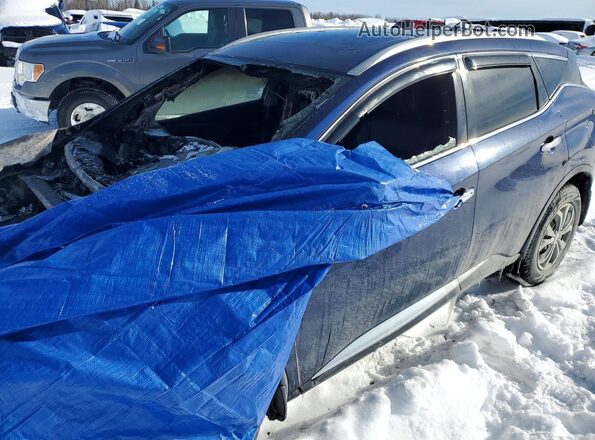5N1AZ2MS1KN113572 2019 NISSAN MURANO Синий Передняя левая четверть