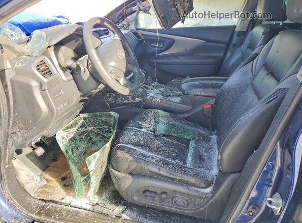 5N1AZ2MS1KN113572 2019 NISSAN MURANO Синий Вид салона спереди