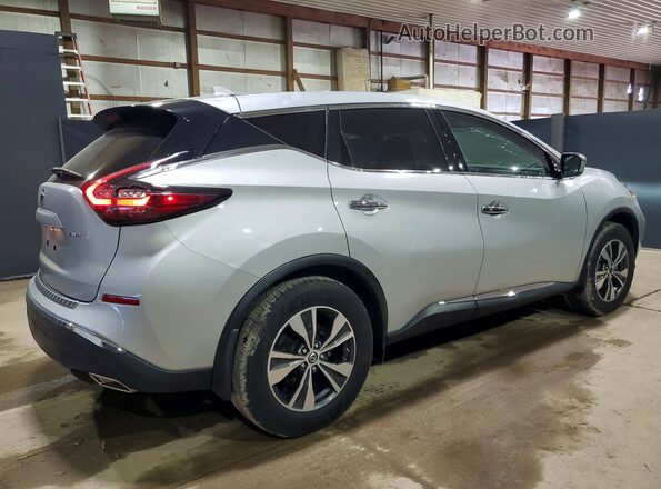 5N1AZ2MS9KN102707 2019 NISSAN MURANO Серебряный Задняя правая четверть