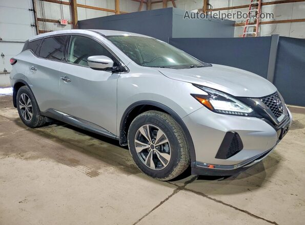 5N1AZ2MS9KN102707 2019 NISSAN MURANO Серебряный Передняя правая четверть