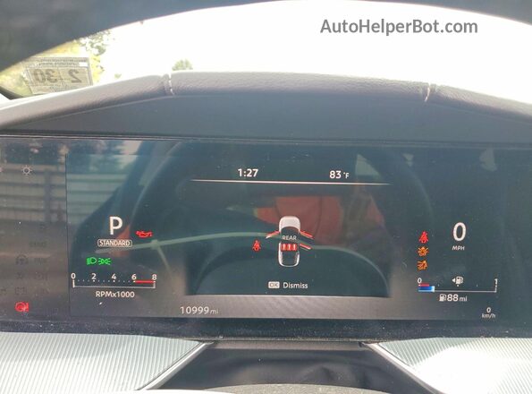 5N1AZ3CS4SC109342 2025 NISSAN MURANO Gray Вид щитка приладів