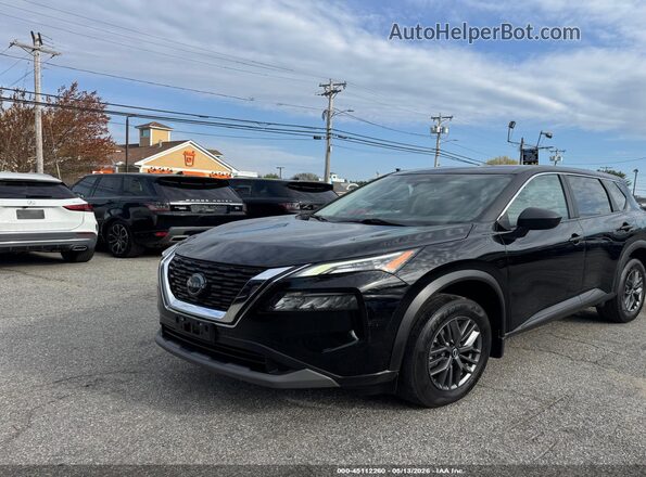 5N1BT3AB0PC684165 2023 NISSAN ROGUE Black წინა მარცხენა ხედი სამი მეოთხედიდან