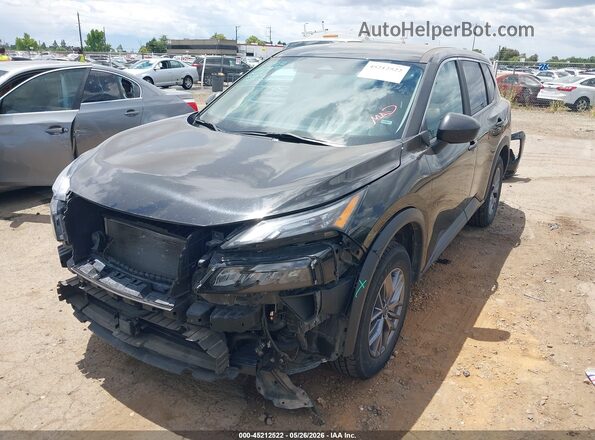 5N1BT3AB7RC747166 2024 NISSAN ROGUE Черный Передняя левая четверть