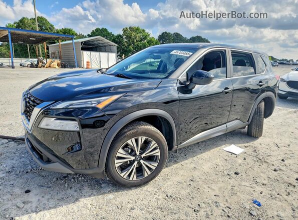 5N1BT3BA4PC949661 2023 NISSAN ROGUE Black წინა მარცხენა ხედი სამი მეოთხედიდან