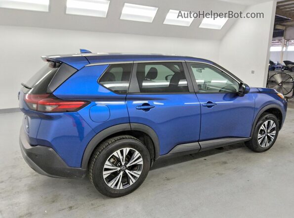 5N1BT3BAXPC841819 2023 NISSAN ROGUE Blue Trasero derecho