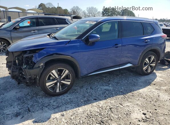 5N1BT3CB5PC794769 2023 NISSAN ROGUE Blue წინა მარცხენა ხედი სამი მეოთხედიდან