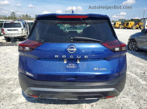 5N1BT3CB5PC794769 2023 NISSAN ROGUE Blue უკანა ხედი