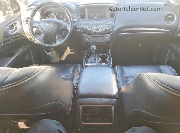 5N1DL0MM0HC542856 2017 INFINITI QX60 Black Առջևի վահանակի տեսք