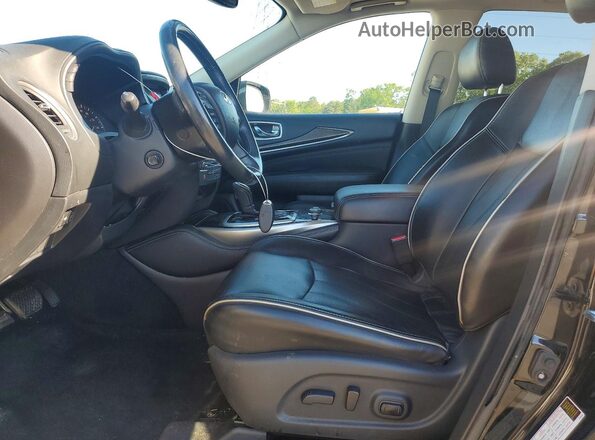 5N1DL0MM0HC542856 2017 INFINITI QX60 Black Սալոնի դիմացի տեսք