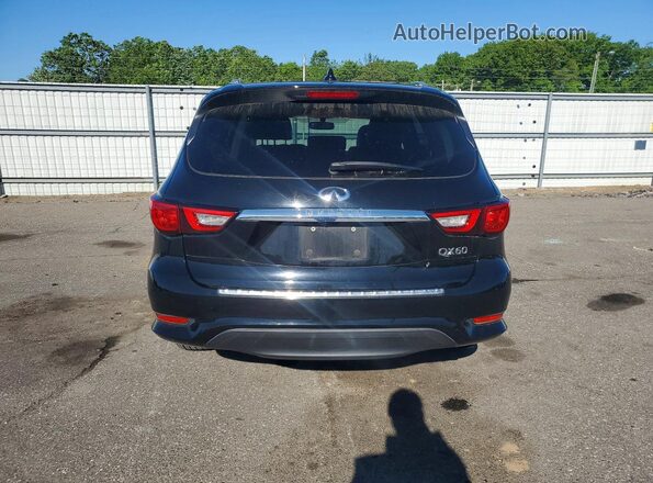 5N1DL0MM0HC542856 2017 INFINITI QX60 Black Հետևի տեսք